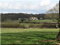 View across fields to unnamed and unmarked house