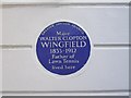 TQ2978 : Blue Plaque 'Major Walton Clopton Wingfield' by PAUL FARMER
