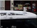 Bournemouth: car-roof snowman