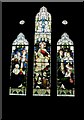 SU7023 : Stained glass window on the south wall at St John the Evangelist, Langrish by Basher Eyre