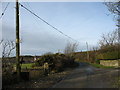 View northwards from the entrance to Trysglwyn Fawr Farm