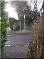 Footpath across Amsbury Road