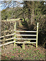 Stile leading to a short footpath