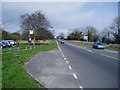 Bus stop, south approach to Bury Hill (A29)