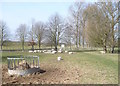 The footpath entering  Eastwell Park looking towards the entrance drive