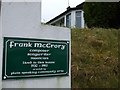 H4472 : Plaque, Frank McCrory's House, Omagh by Kenneth  Allen