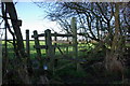 Footpath junction outside Ufton