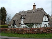 TL1466 : Thatched Cottage, West Perry by Paul Shreeve