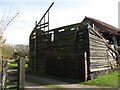 Collapsed end of Derelict  Farm Barn