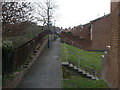 Footpath at the back of Peary Close