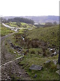 SD7623 : Moorland Track and Stream by Robert Wade