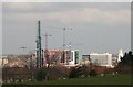 View of town developments from Broadway