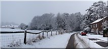 SP9211 : Park Road, Tring in the snow by Rob Farrow