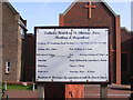 TQ4685 : St.Thomas More Catholic Church Sign, Barking by Geographer