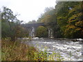 Disused rail bridge across the River Dochart