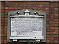 Cullen Court, Memorial tablet