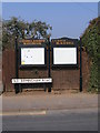 SO9774 : New Parish Council Notice Board, outside Tesco Store 199 Old Birmingham Road by Roy Hughes