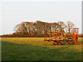 Field and farm machinery, near Broad Town