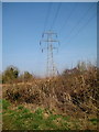ST5409 : Pylon near Netherstoke by Sarah Smith