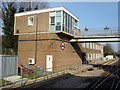 London Underground signal box at Upminster station