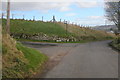 Glen Ogil / Tannadice Road at its junction with the road leading to Broom Farm