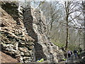 Mock drystone wall