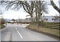 Junction of A980 with road to Towie