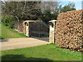 Ornamental gates to Woodmancote Place