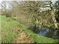 Pond at field margin next to the A274 opposite New Oast