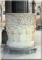 Temple Church, Temple, London EC4 - Font