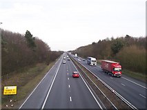 TQ9458 : M2 Motorway  to Faversham by David Anstiss