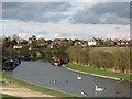 Marsworth Village from beside the Grand Union Canal