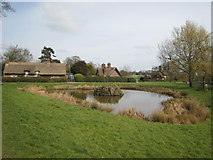 SK2043 : Osmaston village pond by David Stowell