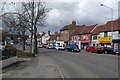 Shops and flats along Spon End