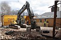 Bethel Evangelical Church being demolished