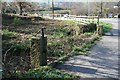 Devoran - level crossing gateposts