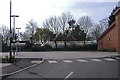 Brook Farm beyond the car park of Round Oak School