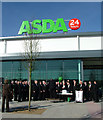 Choir at opening of Bury St Edmunds Asda