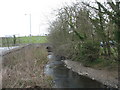 Afon Goch upstream of the A5025 bridge