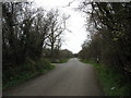 SH4687 : The Capel Parc road on the outskirts of City Dulas by Eric Jones