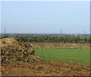 ST7875 : 2009 : Muck heap and pylons by Maurice Pullin