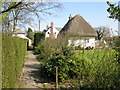 View along path in the village of Worth