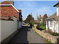 View along path toward The Street, Worth