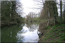 SP3065 : River Leam at Edmondscote by Robin Stott