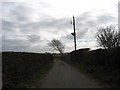 Farm road to the now ruined Plas Llandyfrydog