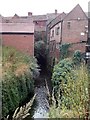 The river Sherbourne in the centre of Coventry