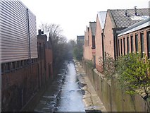 SP0785 : River Rea From Macdonald Street, Looking South by Roy Hughes