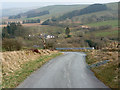 Steep road in Cwm Troedyresgair