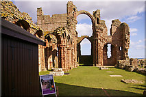 NU1241 : The Old Priory, Holy Island, Northumberland by Christine Matthews