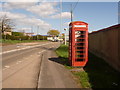 Winterbourne Stoke: phone box and A303